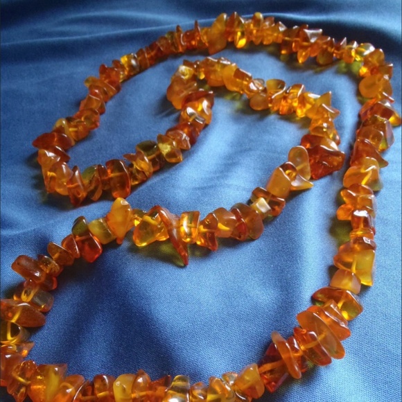 Amber Necklace, 34 Inch continuous strand - Picture 1 of 5